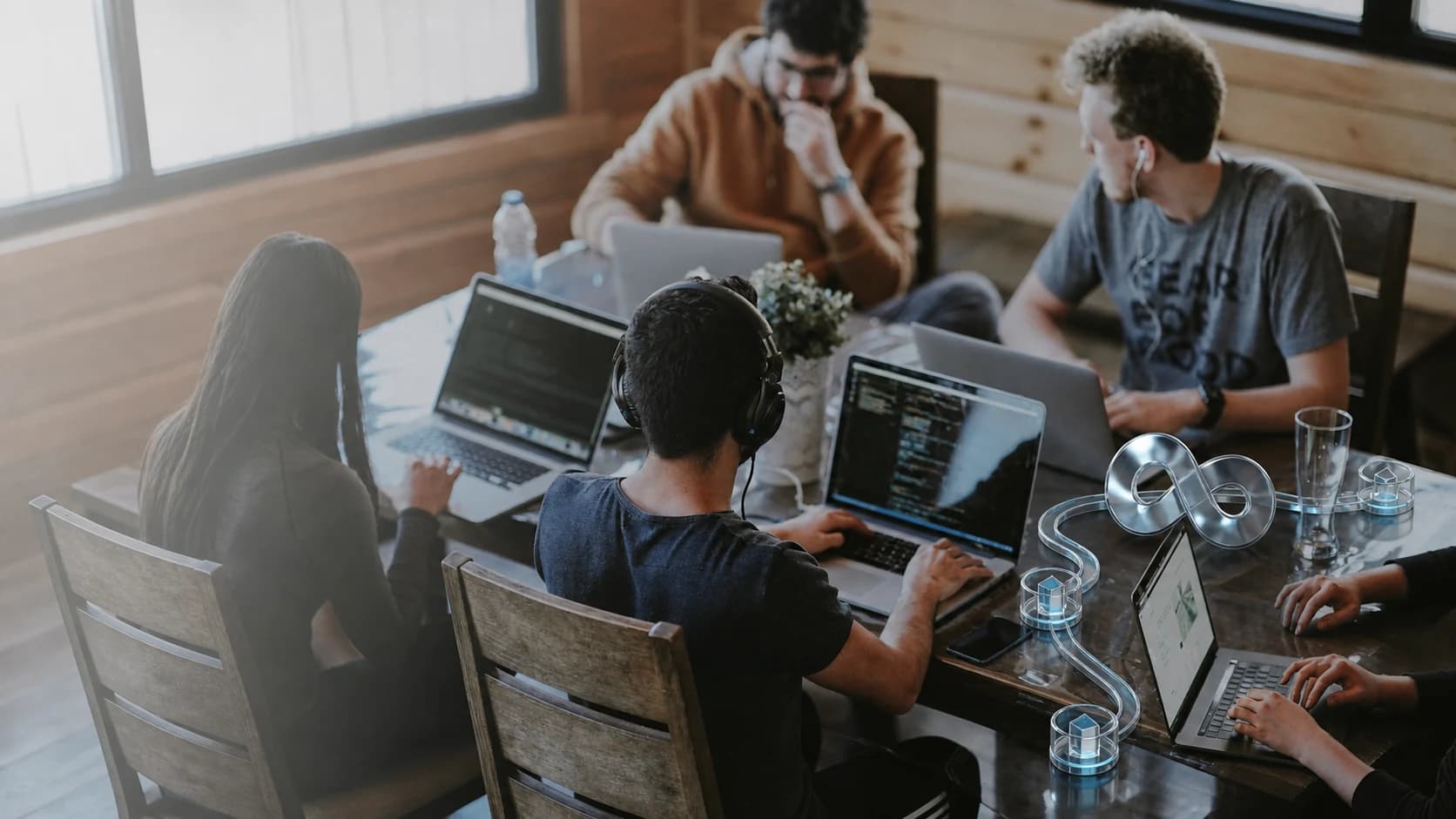 A real corporate team with an integrated dimensional automation workflow